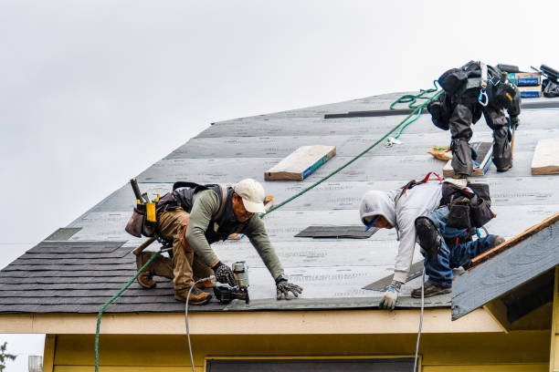 Professional Flat Roof Repair technician working in Lochmere, NH